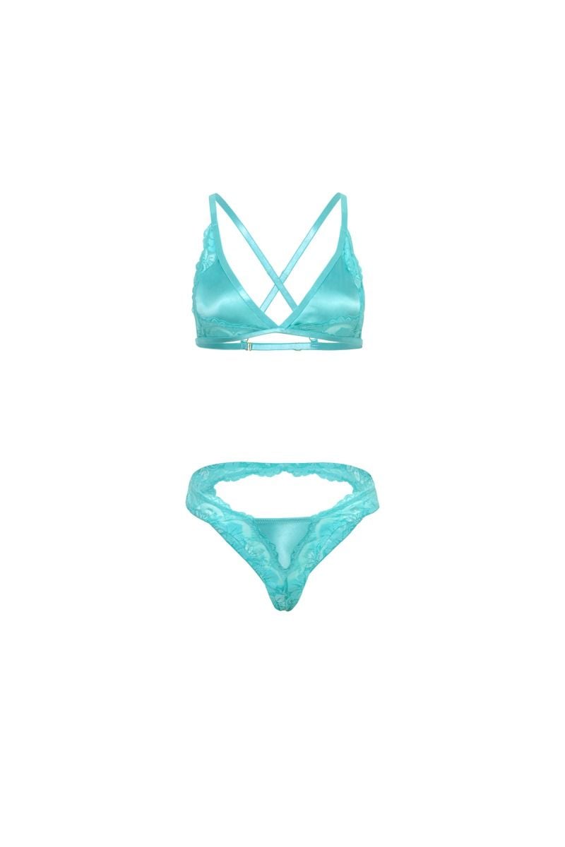 Tyrkysový dvojdielny set Alessandra