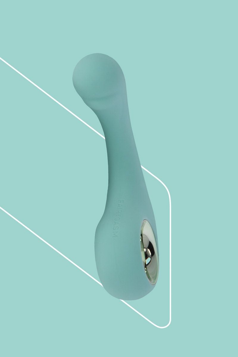 Zelený flexibilný vibrátor pre stimuláciu bodu G BraveryAward 12cm
