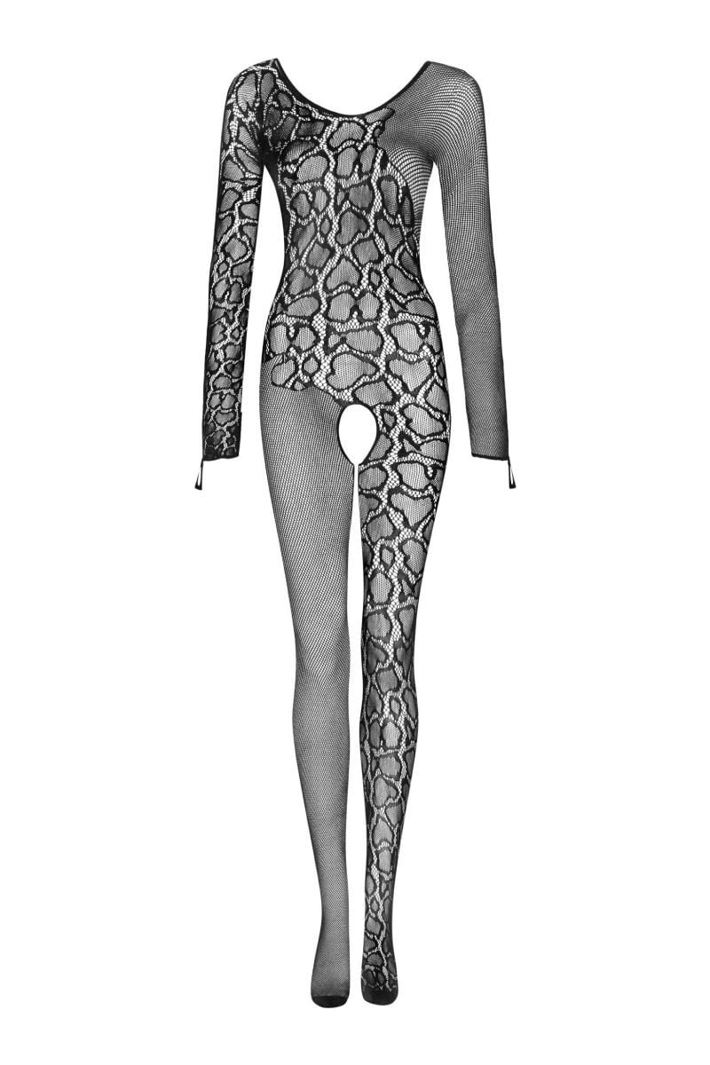 Čierne bodystockings G326