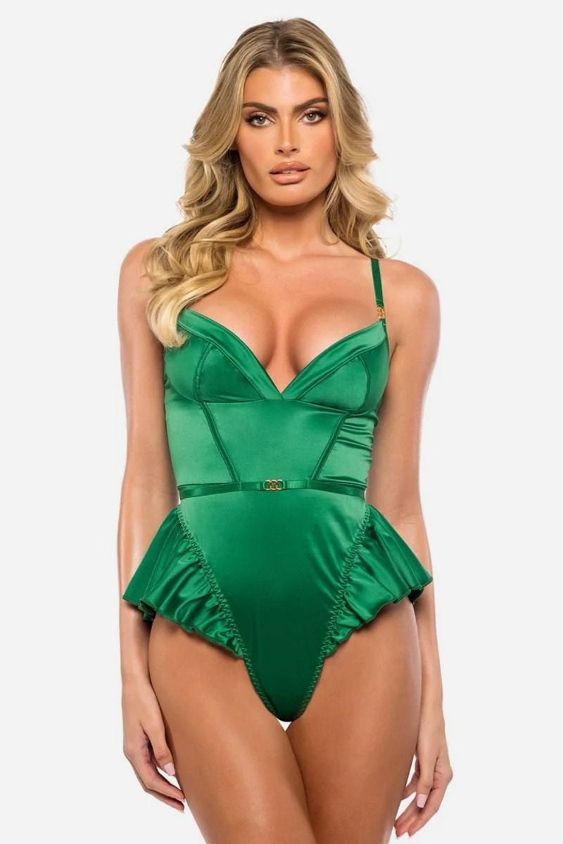 Zelené body s volánom Cleopatra