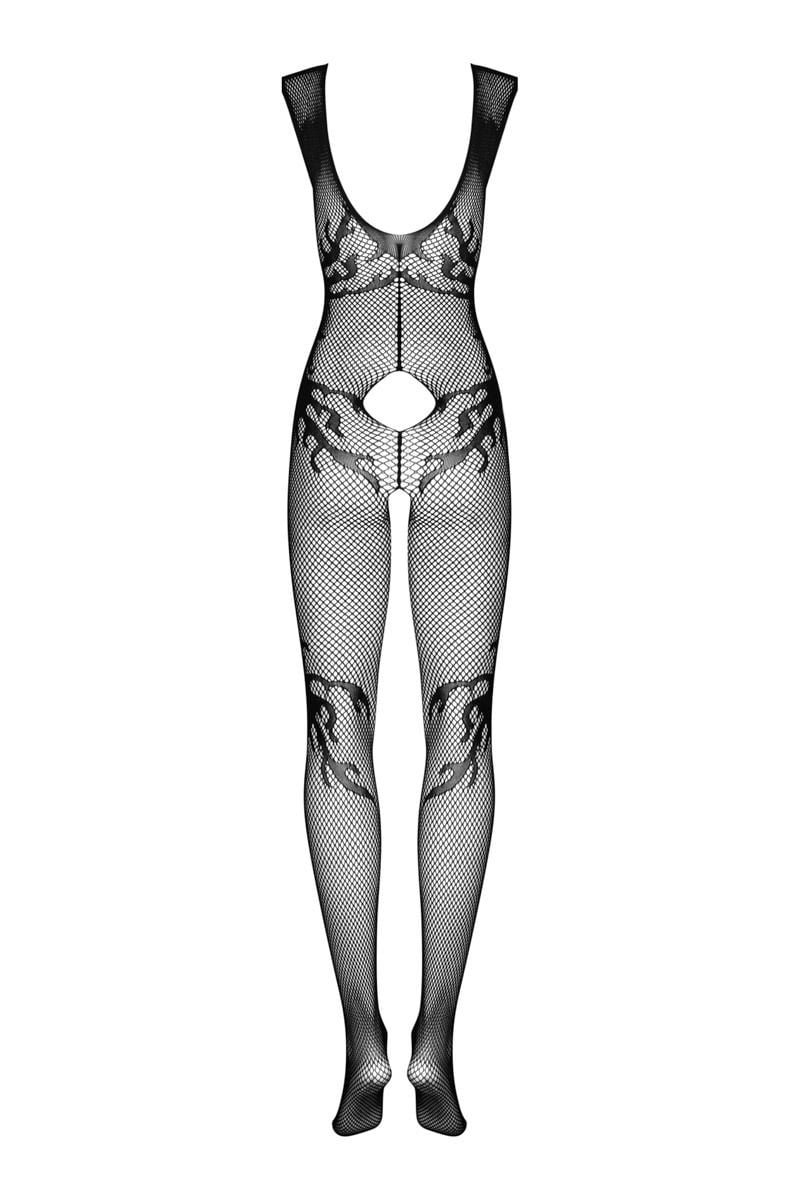 Čierne bodystockings F241