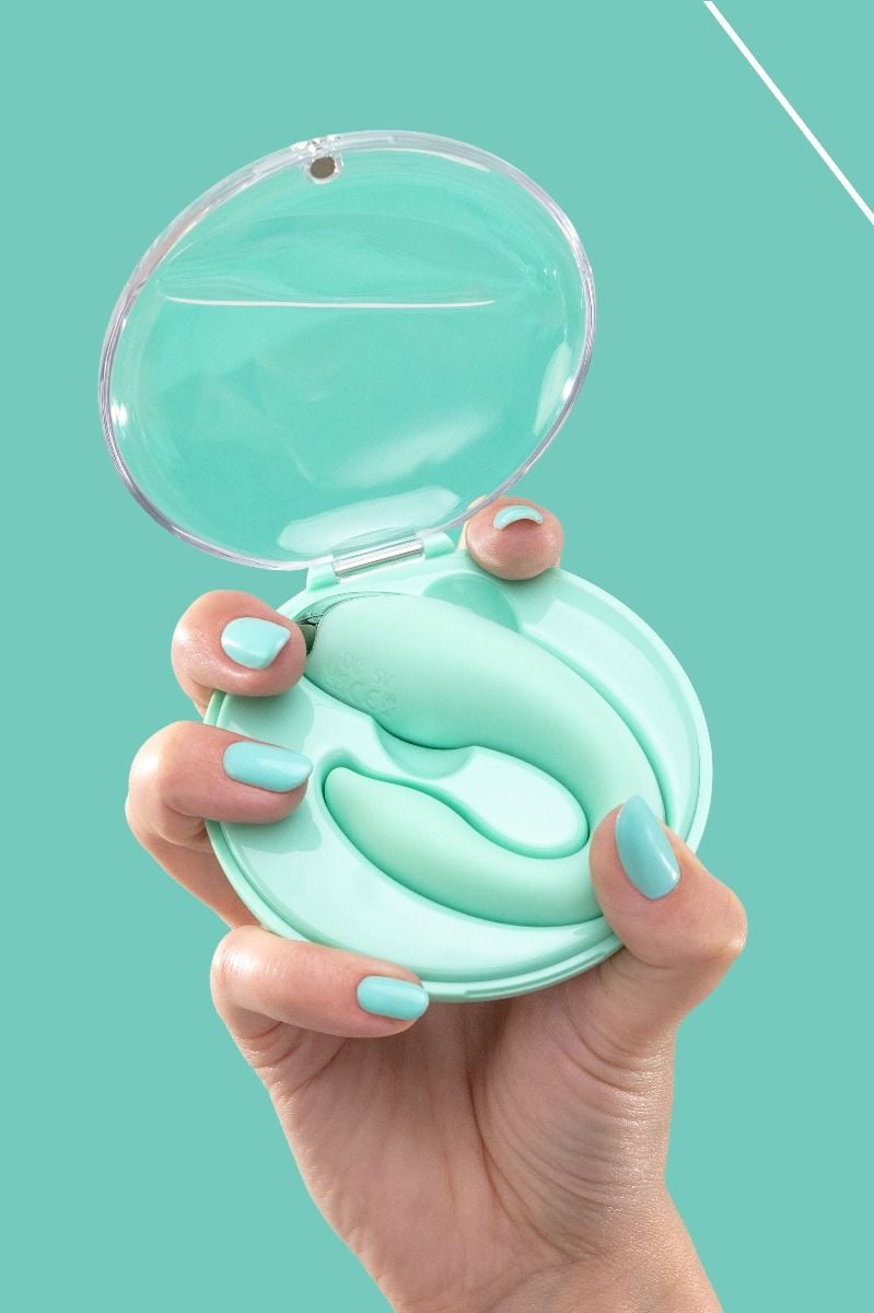 Svetlozelený párový vibrátor PleasureBerry s ovládačom
