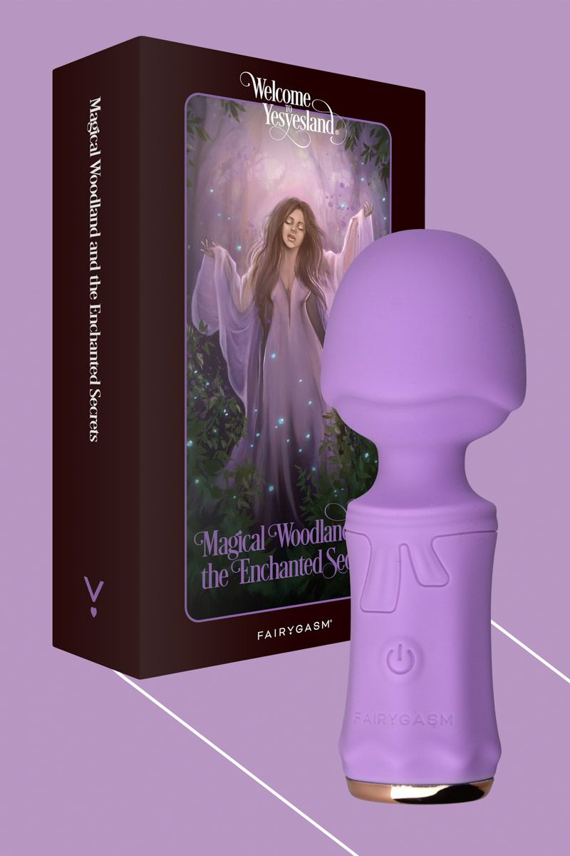 Svetlofialový mini vibrátor s masážnou hlavicou SecretFuntasy