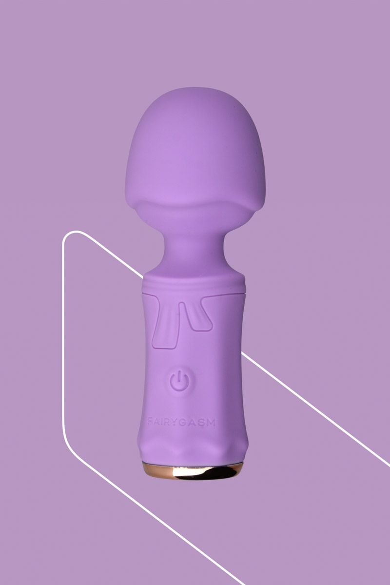 Svetlofialový mini vibrátor s masážnou hlavicou SecretFuntasy