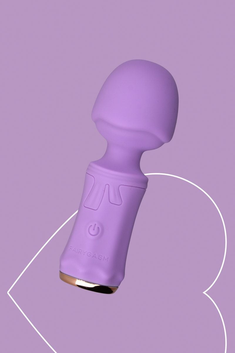 Svetlofialový mini vibrátor s masážnou hlavicou SecretFuntasy