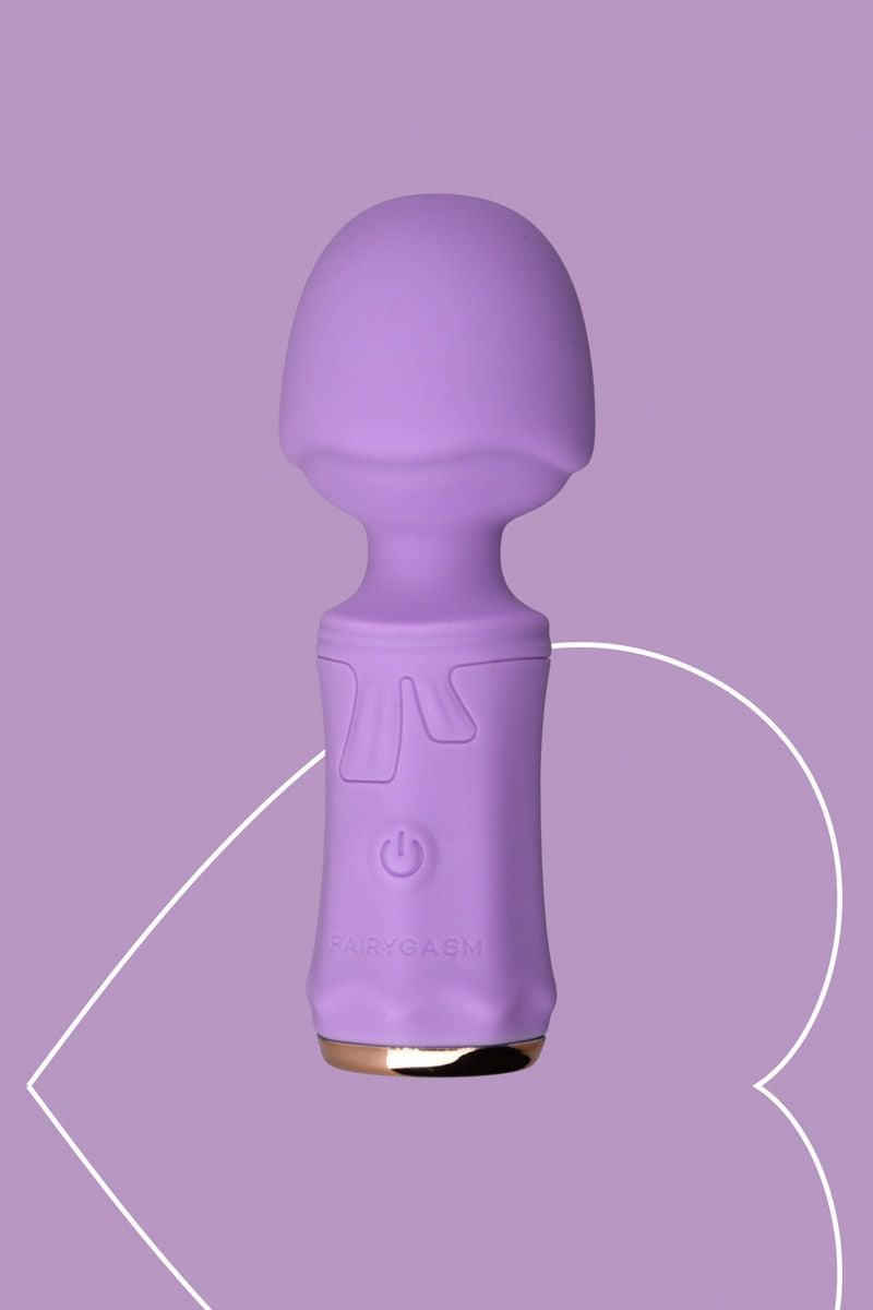 Svetlofialový mini vibrátor s masážnou hlavicou SecretFuntasy