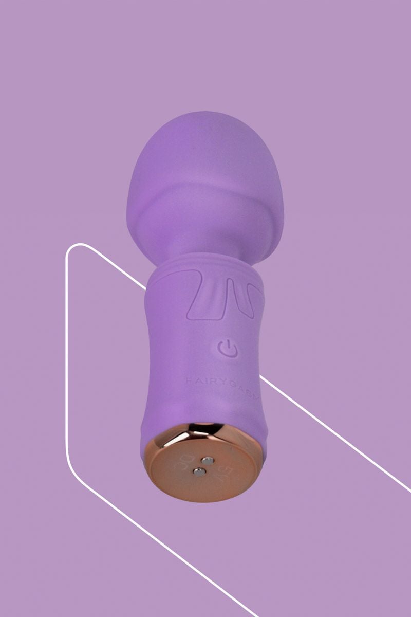 Svetlofialový mini vibrátor s masážnou hlavicou SecretFuntasy