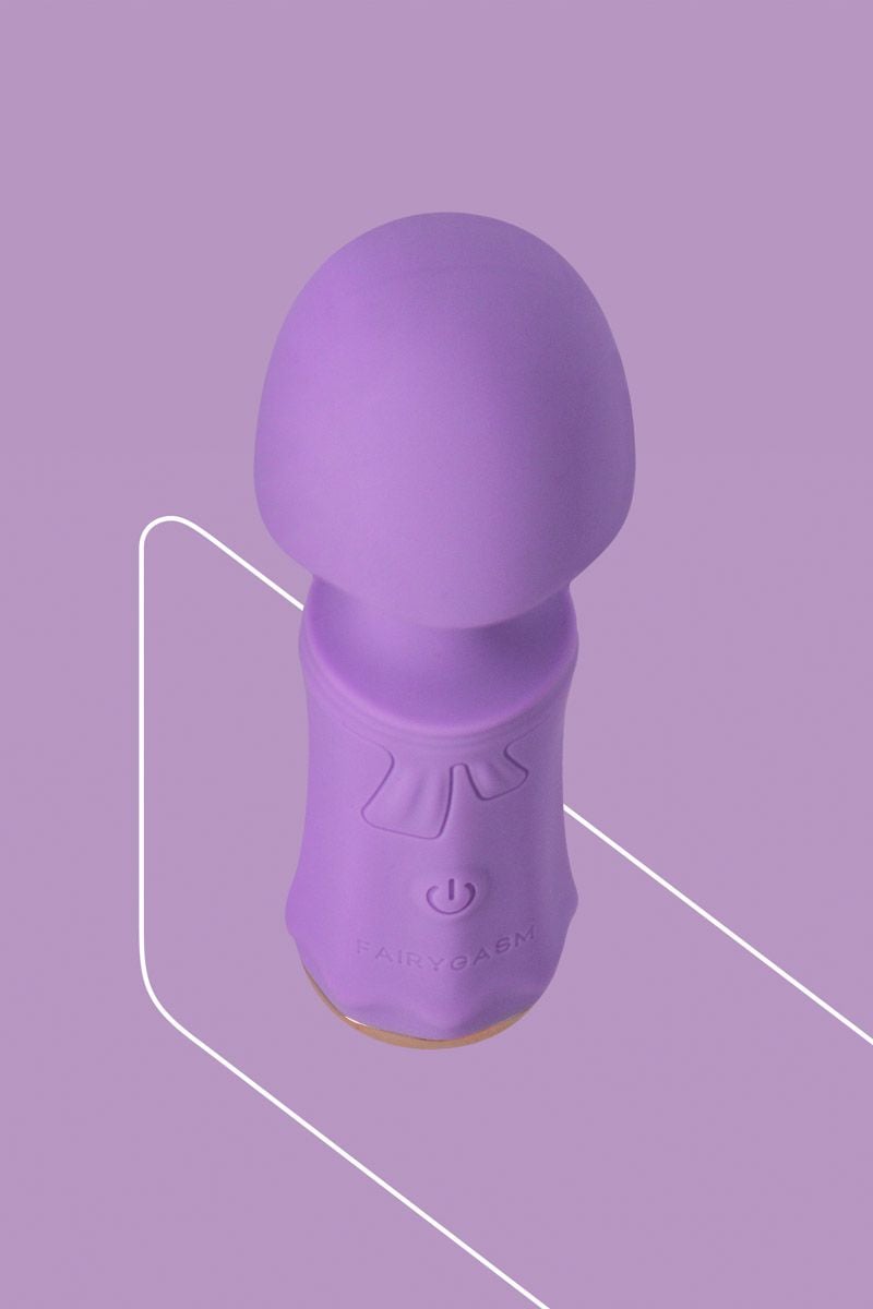 Svetlofialový mini vibrátor s masážnou hlavicou SecretFuntasy