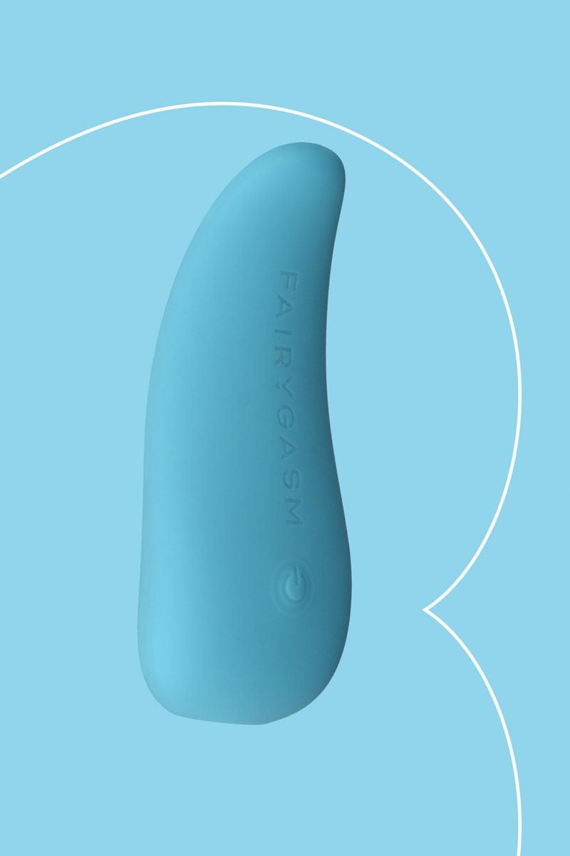 Modrý vibrátor na stimuláciu klitorisu ThrillLeaf 9,8cm