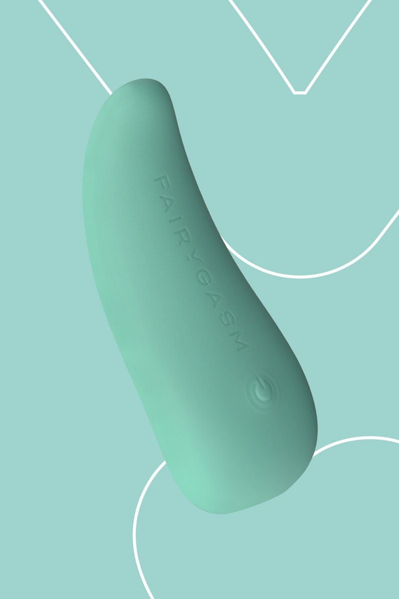 Zelený vibrátor na stimuláciu klitorisu ThrillLeaf 9,8cm