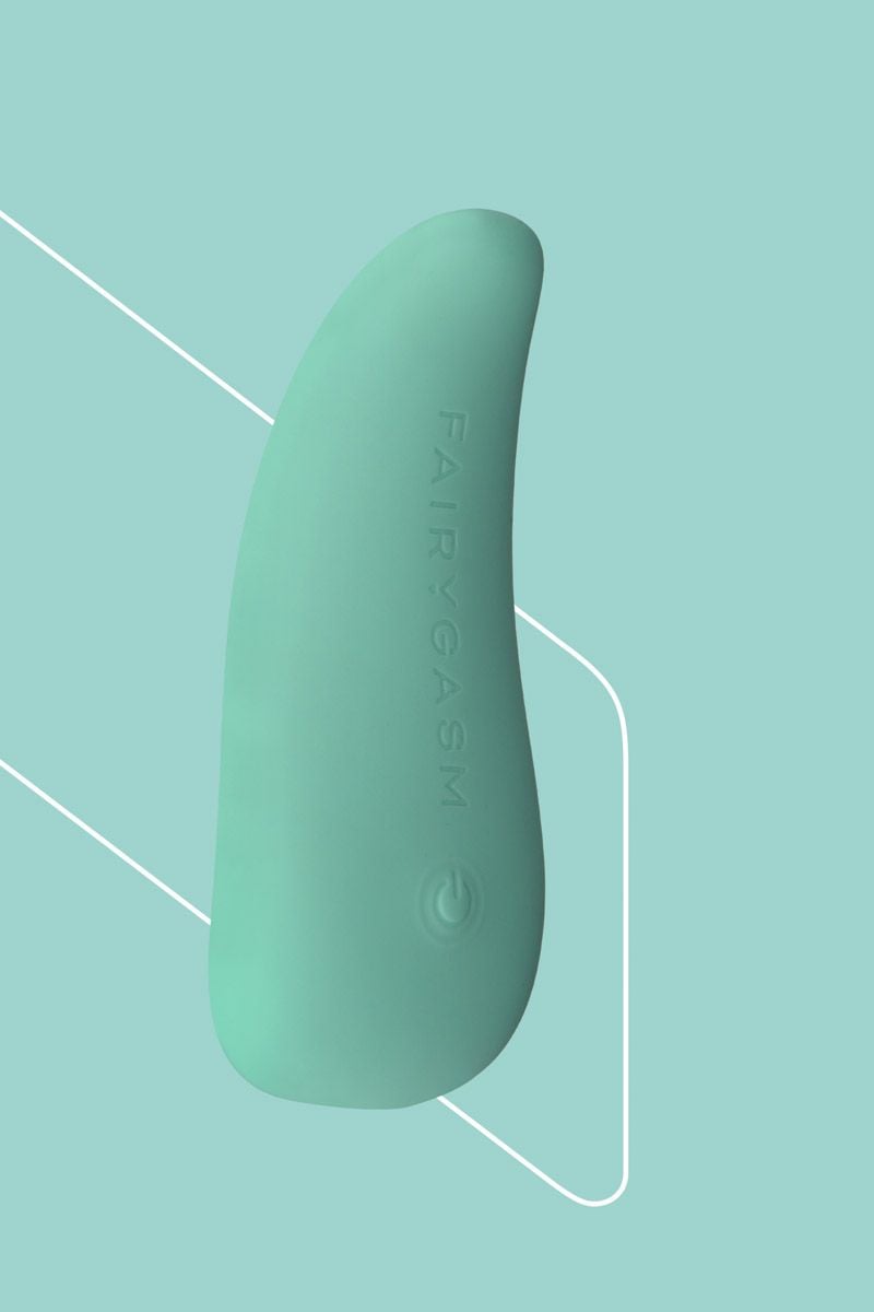 Zelený vibrátor na stimuláciu klitorisu ThrillLeaf 9,8cm