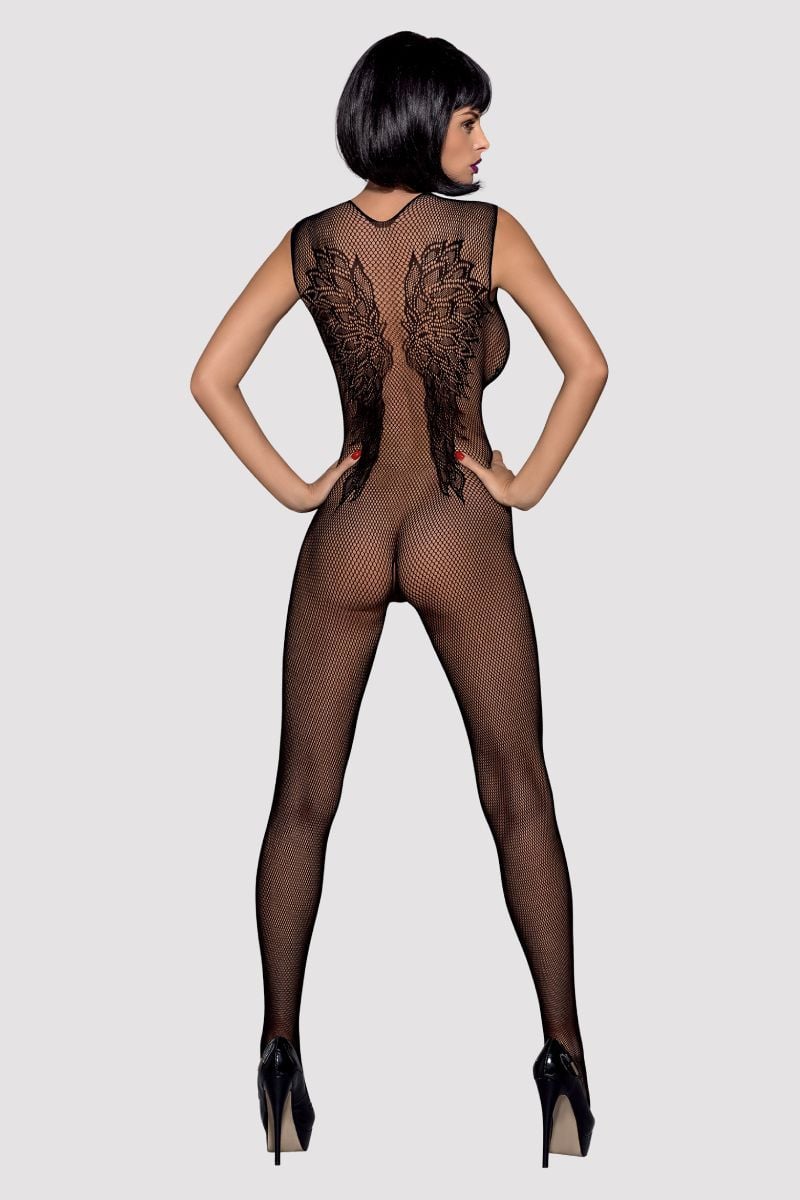 Čierne bodystockings N112