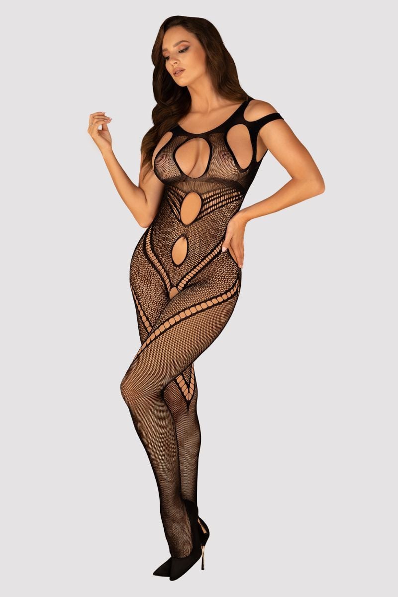 Čierne bodystockings G322